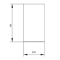 Bongio T Mix Стакан настольный, 10х5,5 см, цвет хром 30022CR00