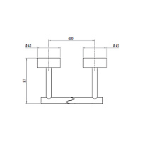Gattoni Easy Полотенцедержатель 60 см, цвет хром 3122/ABC0