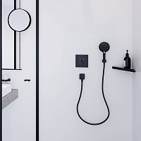 Hansgrohe AddStoris Стакан для зубных щеток подвесной, матовое стекло, латунь цвет: черный 41749670