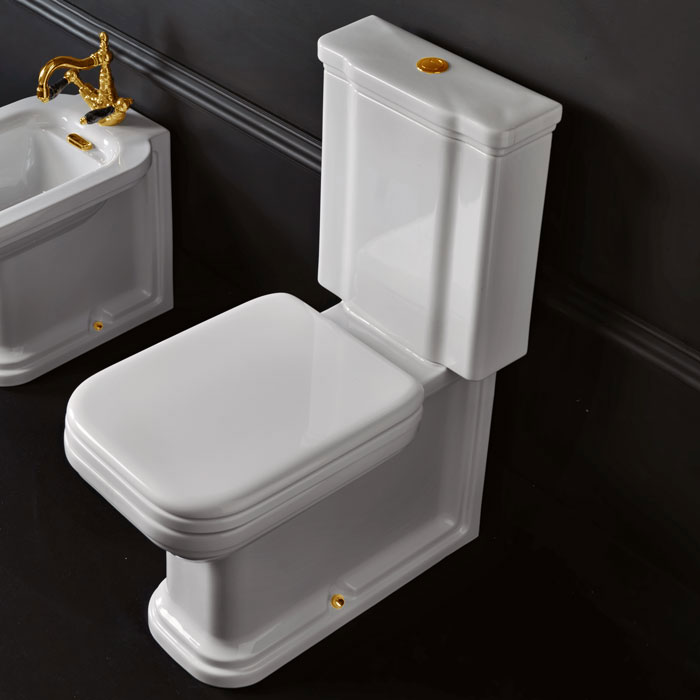 Kerasan Waldorf Бачок для унитаза моноблок, без механизма, цвет: Bianco lucido 418101