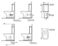Kerasan Waldorf Бачок для унитаза моноблок, без механизма, цвет: Bianco lucido 418101