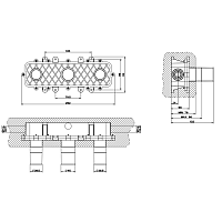 Gessi Внутренняя часть встраиваемого двухвентильного смесителя 45089#031