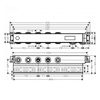 Hansgrohe RainSelect Встраиваемая часть термостата на 3 потребителя 15311180