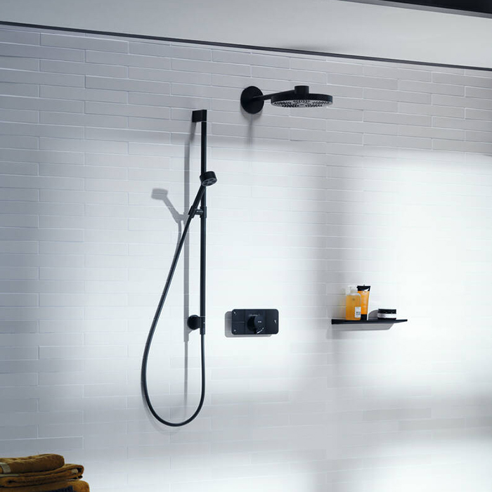 Axor One Термостат для душа встраиваемый на 3 потребителя, внешняя часть, цвет: матовый черный 45713670