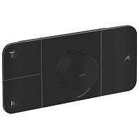 Axor One Термостат для душа встраиваемый на 3 потребителя, внешняя часть, цвет: матовый черный 45713670
