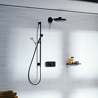 Axor One Термостат для душа встраиваемый на 3 потребителя, внешняя часть, цвет: матовый черный 45713670