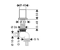 Axor Starck Кухонный запорный вентиль, цвет: хром 10823000