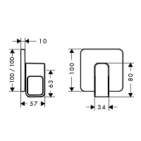 Axor Urquiola Запорный вентиль, внешняя часть, цвет: хром 11960000