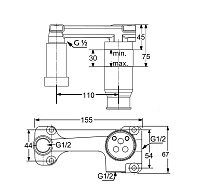 Kludi Внутренняя часть настенного смесителя DN 15 38243