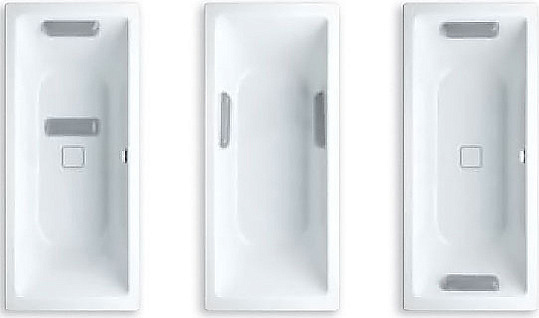 Kaldewei Подголовник для ванны на липучках серый 687675770000