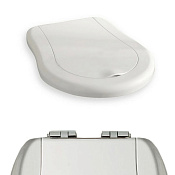 Kerasan Retro Крышка-сиденье для унитаза, с микролифтом, крепление хром, цвет: Bianco lucido 108901