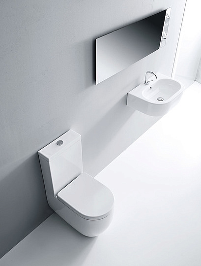 Kerasan Ego Бачок для унитаза моноблок, без механизма, цвет: Bianco lucido 318101