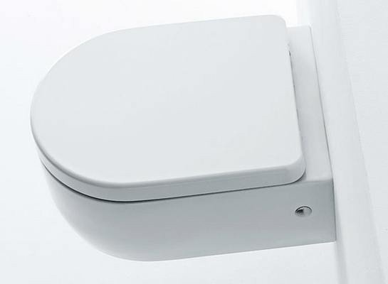 Kerasan Flo Крышка-сиденье для унитаза, крепление хром, цвет: Bianco lucido 318901