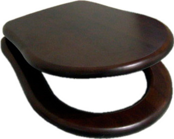Kerasan Retro Крышка-сиденье для унитаза, с микролифтом, крепление бронза, цвет: Noce massello 108640