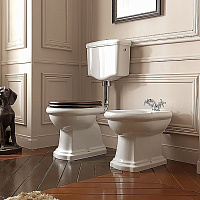 Kerasan Retro Крышка-сиденье для унитаза, с микролифтом, крепление бронза, цвет: Noce massello 108640