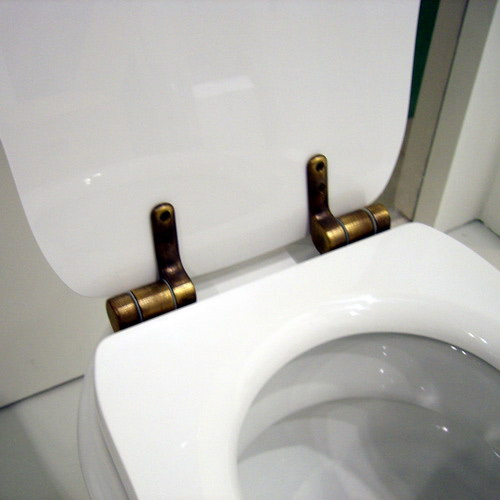 Kerasan Retro Крышка-сиденье для унитаза, крепление бронза, цвет: Noce massello 109340