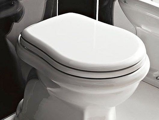 Kerasan Retro Крышка-сиденье для унитаза, крепление хром, цвет: Bianco lucido 109001