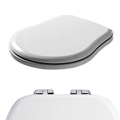 Kerasan Retro Крышка-сиденье для унитаза, крепление хром, цвет: Bianco lucido 109001