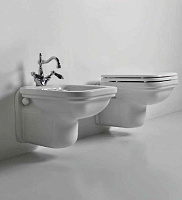 Kerasan Waldorf Унитаз подвесной 55x37 см, без крепления и сидения, цвет: Bianco lucido 411501bi