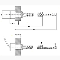 Gessi Goccia Рычаг удаленного управления, цвет: chrome 33700#031