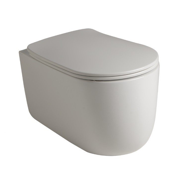 Kerasan Nolita Унитаз подвесной 55x35 см, безободковый, с креплением, цвет: Bianco lucido 531401