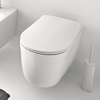 Kerasan Nolita Унитаз подвесной 55x35 см, безободковый, с креплением, цвет: Bianco lucido 531401