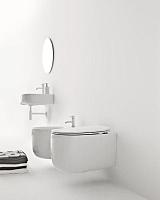 Kerasan Nolita Унитаз подвесной 55x35 см, безободковый, с креплением, цвет: Bianco lucido 531401