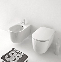 Kerasan Nolita Унитаз подвесной 55x35 см, безободковый, с креплением, цвет: Bianco lucido 531401