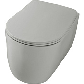 Kerasan Nolita Унитаз подвесной 55x35 см, безободковый, с креплением, цвет: Grigio matt 531459