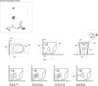 Kerasan Nolita Унитаз приставной 55x35 см безобод., с креплением, без сиденья, цвет: Bianco lucido 531801