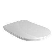 Kerasan Nolita Крышка-сиденье Slim для унитаза, крепление хром, цвет: Bianco lucido 539201