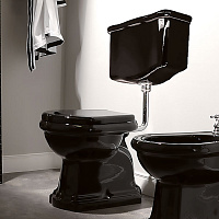 Kerasan Труба сливная для низкого подвесного бачка, цвет: Cromo 757190