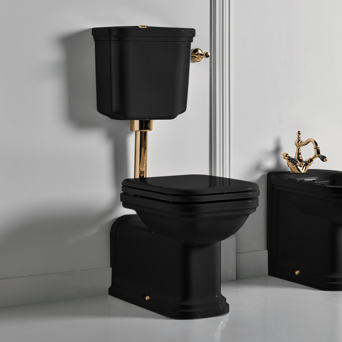 Kerasan Труба сливная для низкого подвесного бачка, цвет: Oro 757191