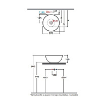 Globo T-Edge Донный клапан без перелива, с керамической крышкой, цвет: graniglia verde FI024GV