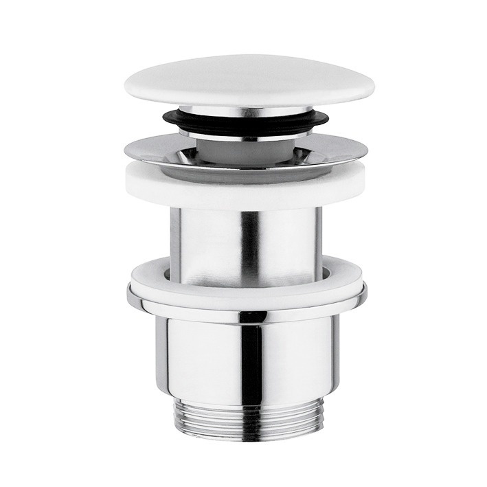 Globo T-Edge Донный клапан без перелива, с керамической крышкой, цвет: белый глянцевый FI024BI