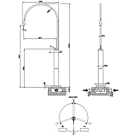 Gessi Встраиваемая часть напольного смесителя/отдельностоящего излива для раковины 33629#031
