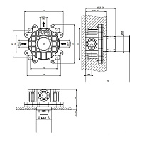 Gessi Встраиваемая часть настенного однорычажного смесителя 63412#239