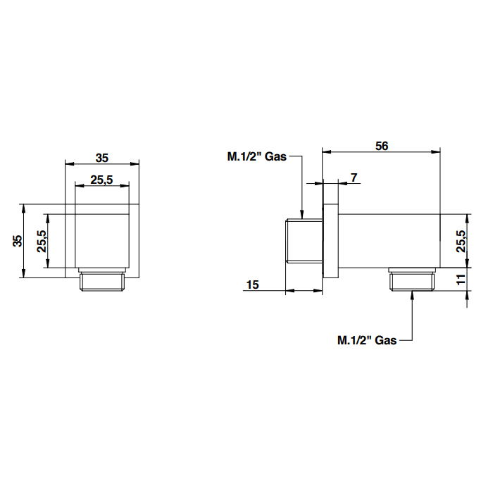 Bongio Выпуск подключение, цвет золото 00897OR00