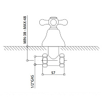 Bongio Axel Кран, цвет хром 15500CREU