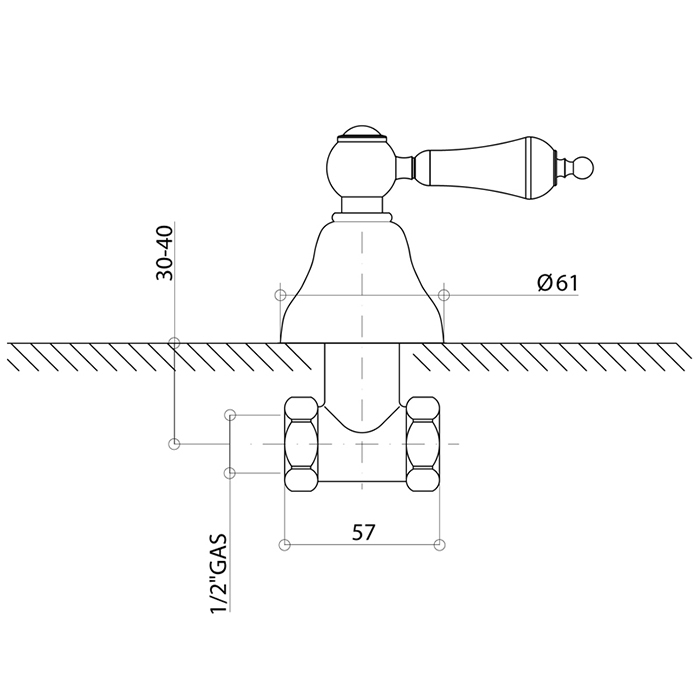 Bongio Capri Кран, цвет хром 17500CR00