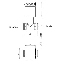Bongio Pure Glam Встраиваемый кран, цвет хром/Swarovski 6P500CR01