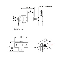 Bongio Rivoli Внутренняя часть для смесителя на 2 выхода 94910002