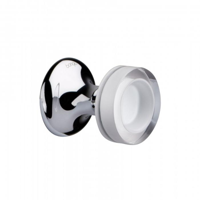 Bongio Soffi Встраиваемый переключатель, цвет белый/хром 60525CR44