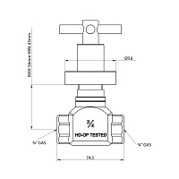 Bongio T Cross Кран, цвет хром 30498CR00