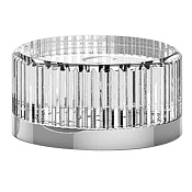 Fantini Venezia Ручка для смесителя, левая, стекло, (горячая вода), цвет Хром-Черный 29 02 N647C5