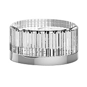 Fantini Venezia Ручка для смесителя, правая, стекло, цвет Хром-Черный 29 02 N646C5