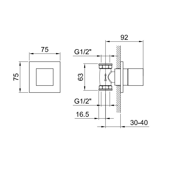 Fantini Внутренняя часть запорного вентиля, 1/2 19 00 4035A