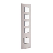 Carimali IlQuadro Внешняя часть верт. смесителя с 4-ю независ. выходами, цвет хром 21040EST-CR