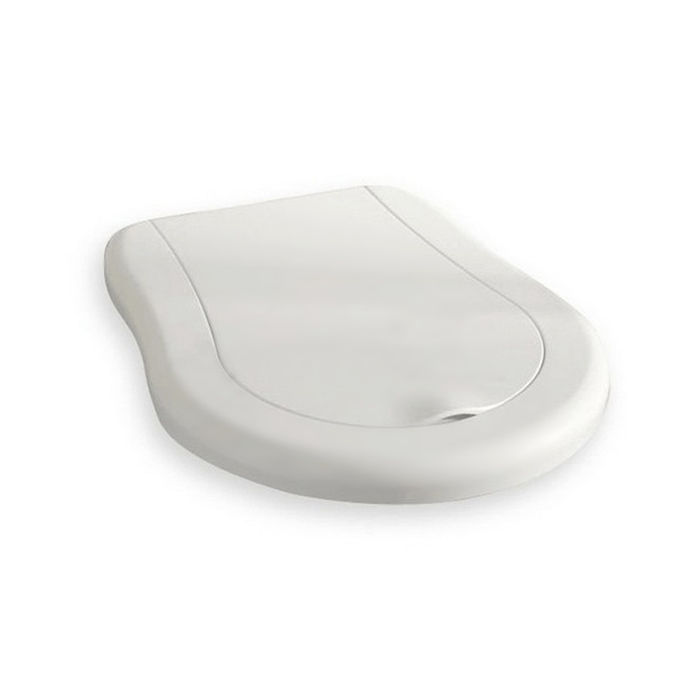 Kerasan Retro Крышка-сиденье для унитаза, с микролифтом, крепление бронза, цвет: Bianco lucido 108401