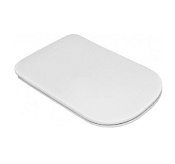 Kerasan Tribeca Крышка-сиденье Slim для унитаза, с микролифтом, крепление хром, цвет: Bianco lucido 519101